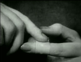 sticking on a Band-Aid