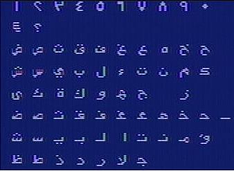 Arabic character set